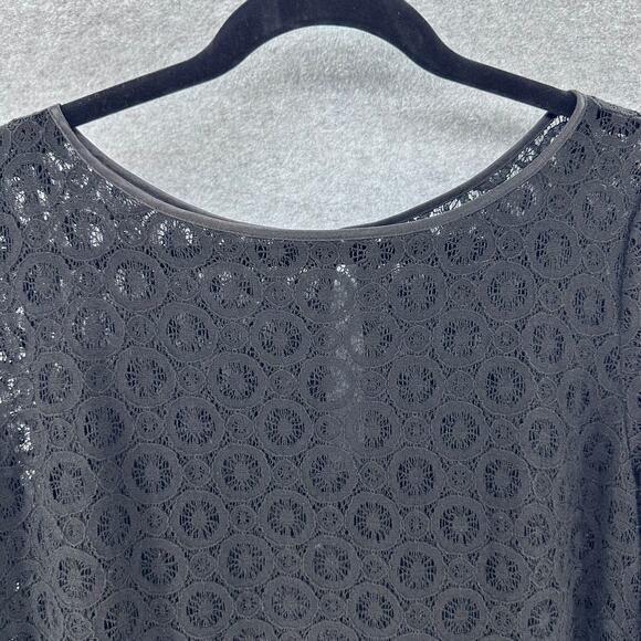 Laundry by Sheli Segal Women's sz 8 Lace Knit Dress with slip wedding guest - Picture 3 of 9